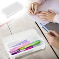 thumbnail image 1 of Under $1! Plastic Pencil Box Large Capacity Pencil Boxes Clear Boxes with Snap-Tight Lid Stackable Design And Stylish Office Supplies Storage Organizer Box, 1 of 7