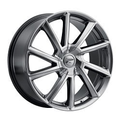 1 Platinum 17x8 5X112 / 5X120 +40 466G Mystic Bright Graphite Wheel Rim