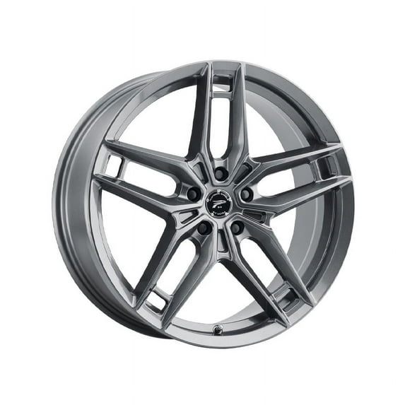 1 Platinum 17x8 5X4.50 +40 464GN Lotus Gloss Gun Metal Grey Wheel Rim