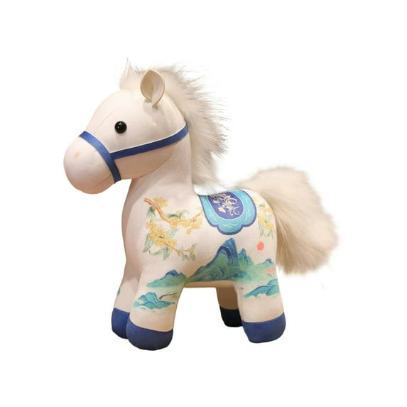 1* Plush Horse Doll, 8-Inch Soft Fabric, Portable Design - For Boys Girls Backpacks Handbags, Car Home Dining Table Birthday Party Decorations