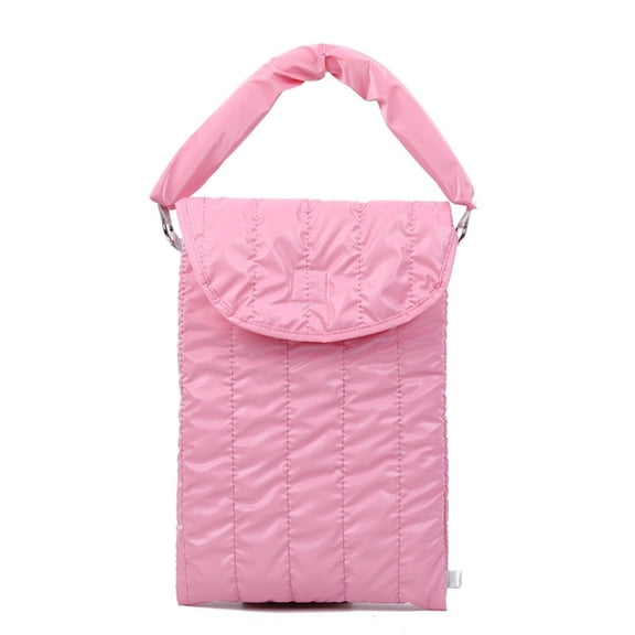 1. Plush Puffys Cosmetic Shockproof Tablet Sleeve, Lightweight Washable Fabric Storage with Cushioned Pockets