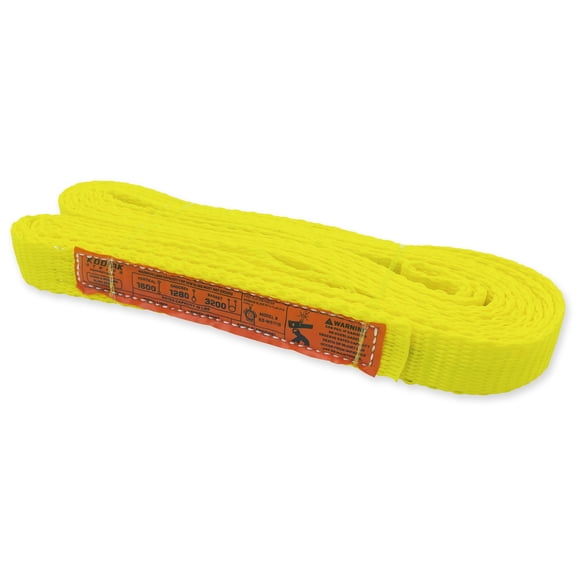 1-Ply Webbing Sling 1x 15ft Lifting Straps 1Pack Heavy Duty Web Strap Rigging Moving Towing Hoisting Gear KODIAK STRAPS