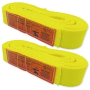 1-Ply Webbing Sling 2 x 15ft Lifting Straps 1Pack Heavy Duty Web Strap Rigging Moving Towing Hoisting Gear KODIAK STRAPS