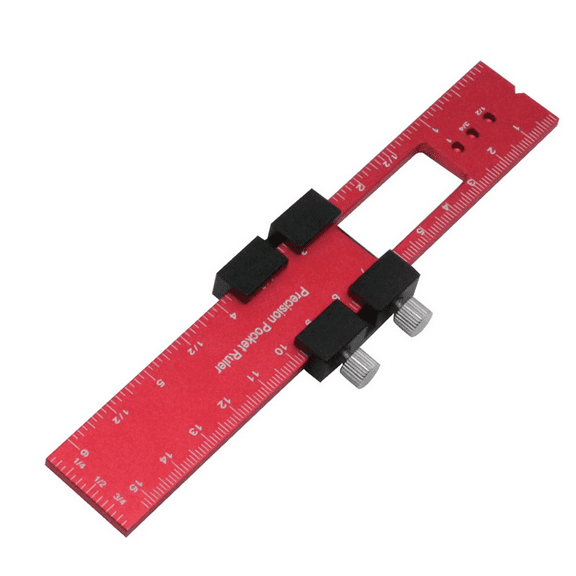 1*Pocket Ruler-Red
