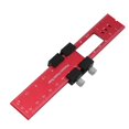 thumbnail image 1 of Woodworking Tools Ruler - Pocket Ruler Layout Tool Aluminum Precision Ruler with T-Track Metal Slide Stops 160mm, 1 of 6