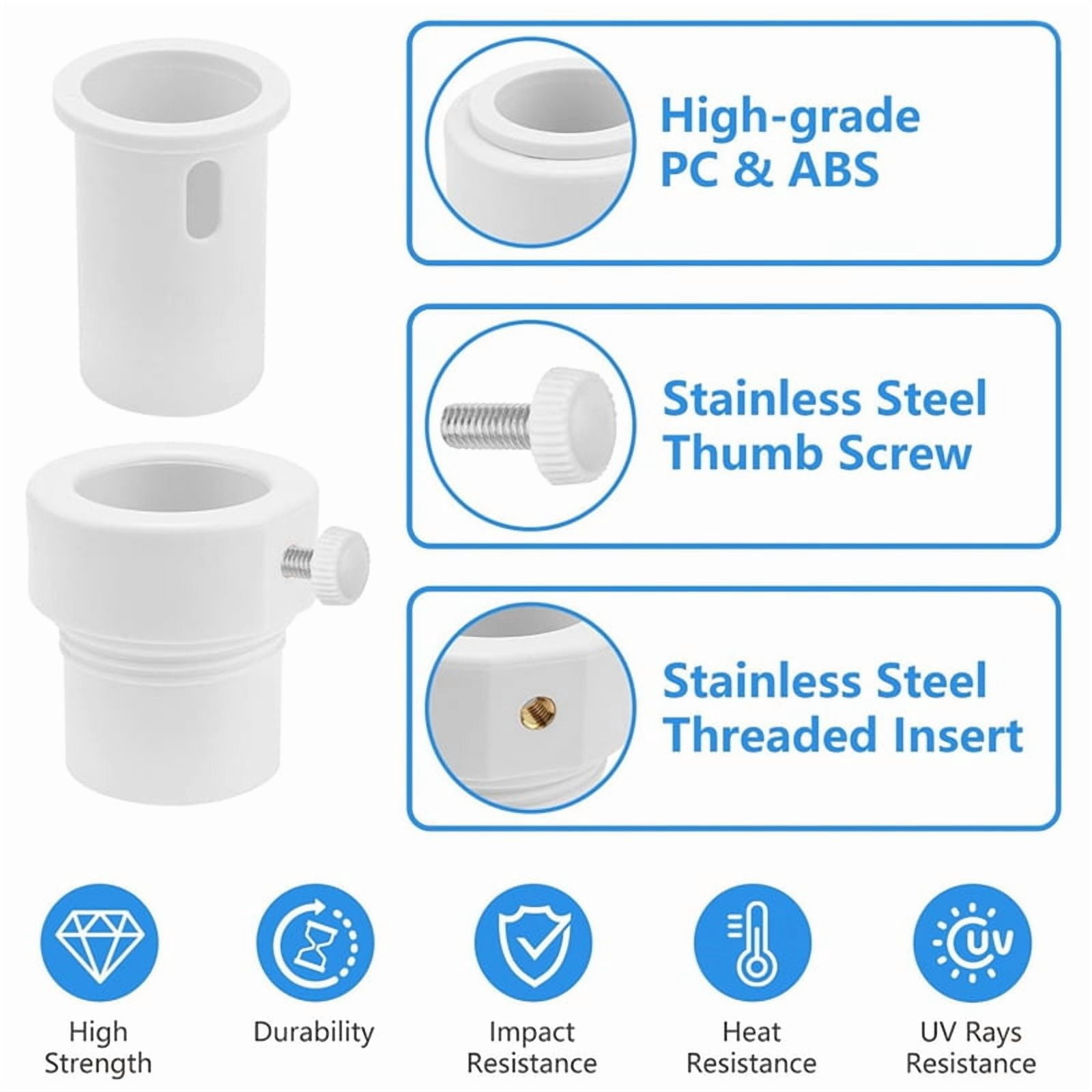 1 * Pool Umbrella Stabilizer Adapter-White - Walmart.com