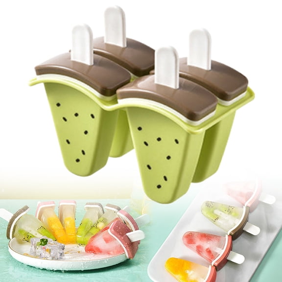 1 Popsicle Mold Clearance! Cute Shape in One Tray with Sticks Easy Release Makers Homemade Ice Silicone Ice Makers Diy Moulds