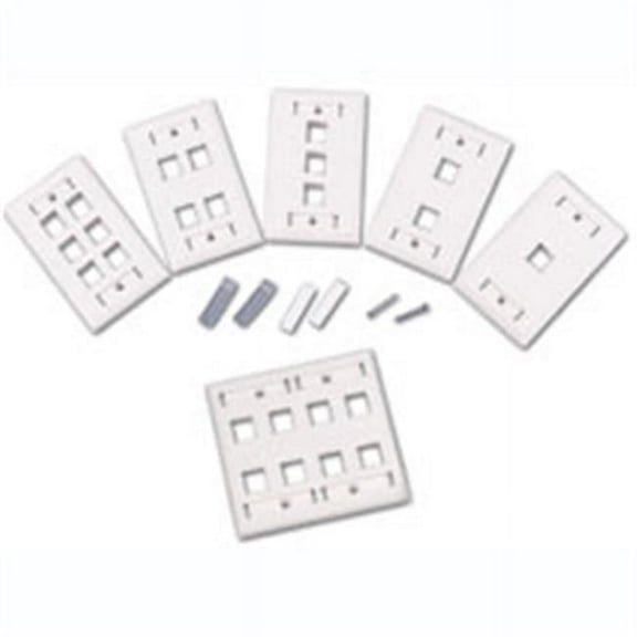 1-Port Multimedia Keystone Wall Plate - White