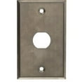 thumbnail image 1 of 1 Port Single Gang Outdoor Wall Plate with Water Seal, Stainless Steel, 1 of 1