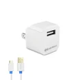 thumbnail image 1 of 1-Port USB Mini Wall Charger with Micro-USB Charging Cable, 1 of 5