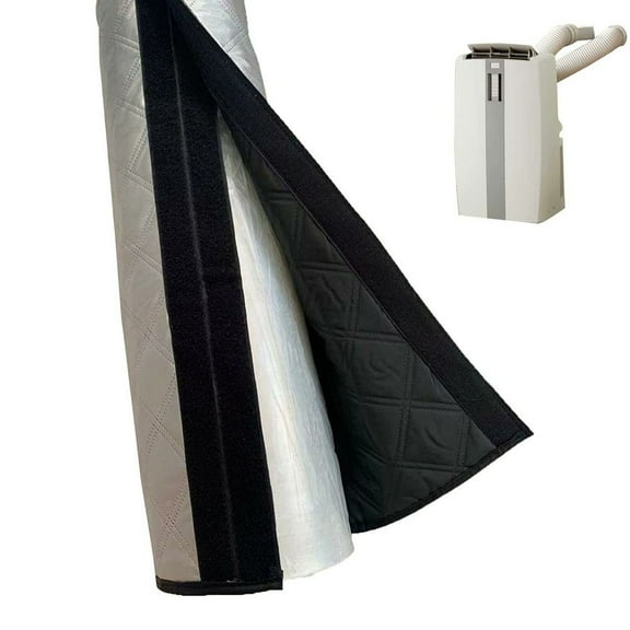 1*Portable Air-Conditioning Hose Cover, Flexible And Thick Gray Insulated Air-Conditioning Hose Cover-Air-Conditioning Exhaust Hose Heat Insulation Cover Sunshade-Air Conditioner And Heater