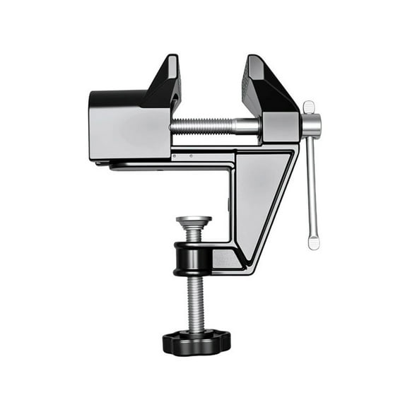 1. Portable Rotating Workbench Vise Clamp, Adjustable Table Clamp Holder for Woodworking Jewelry Crafting, skid Desi