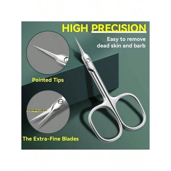 1 Portable Stainless Steel Keratin Scissors, A Multifunctional Small Scissors With Curved Stainless