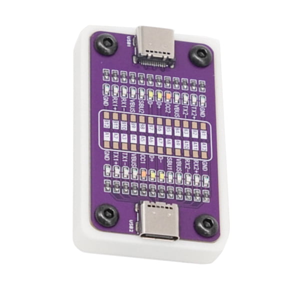 1. Portable Type-C Cable Tester 24-Pin LED Diagnostics with Rechargeable Lightweight Connectivity