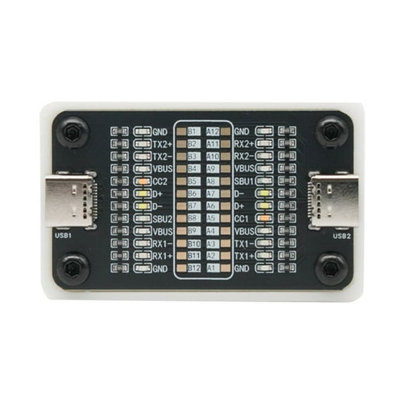 1. Portable Type-C Cable Tester 24-Pin LED Diagnostics with Rechargeable Lightweight Connectivity