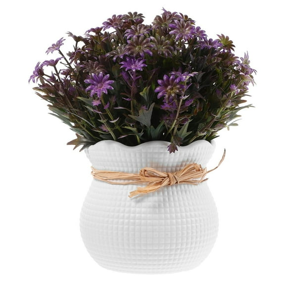 Artificial Flowers - Simulation Product - Small Bonsai Simulation Greenery Faux Potted Artificial Plants Outdoor Decoration Desk Decorative Plants Plant Flower - 1 Pot Of Daisy Artificial Flowers