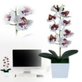 thumbnail image 1 of 1 Pot of Simulated Phalaenopsis Set Artificial Flowers in Pot Decor Orchid Flower Arrangements Faux Flowers Bouquets in Pot Table Centerpieces Holiday Dinning Coffee Room Table Kitchen Decoration, 1 of 9