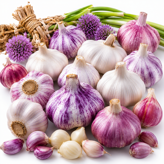 1 Pound Mixed Garlic Bulbs for Planting in Fall, XL Jumbo Size Hard Neck Garlic Bulbs for Fall Planting, Hardneck