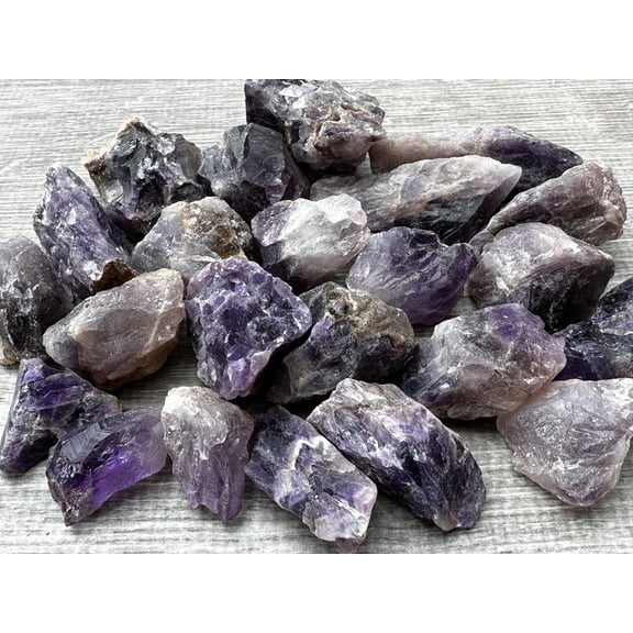 1 Pound Raw Amethyst - Natural Amethyst Stone, Natural Rough Amethyst, Amethyst Rough, Amethyst Rocks (Amethyst)