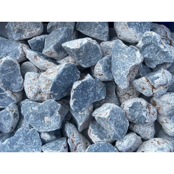 1 Pound Raw Angelite - Natural Angelite Stone, Natural Rough Angelite, Angelite Rough, Angelite Rocks (Angelite)