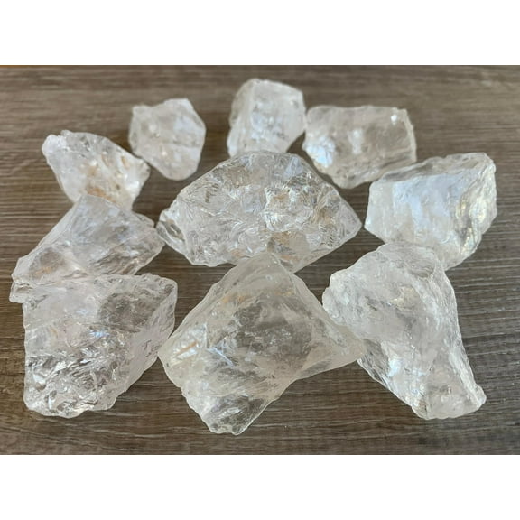 1 Pound Raw Clear Quartz - Natural Clear Quartz Stone, Natural Rough Clear Quartz, Clear Quartz Rough, Clear Quartz Rocks (Clear Quartz)