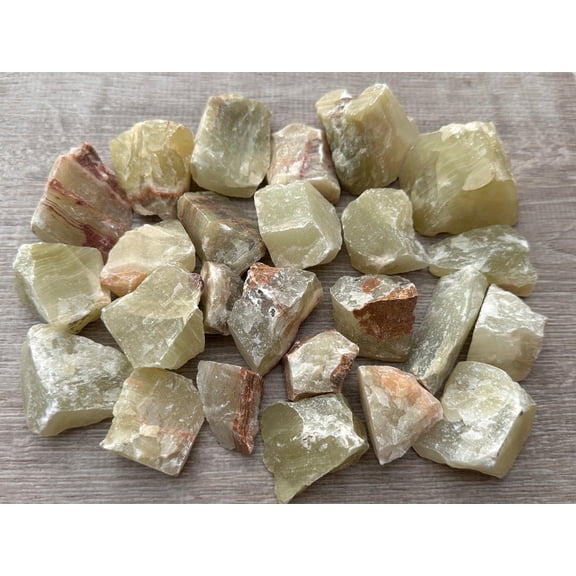 1 Pound Raw Green Onyx - Natural Green Onyx Stone, Natural Rough Green Onyx, Green Onyx Rough, Green Onyx Rocks (Green Onyx)