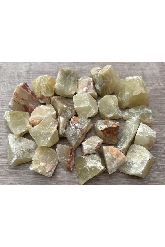 1 Pound Raw Green Onyx - Natural Green Onyx Stone, Natural Rough Green Onyx, Green Onyx Rough, Green Onyx Rocks (Green Onyx)