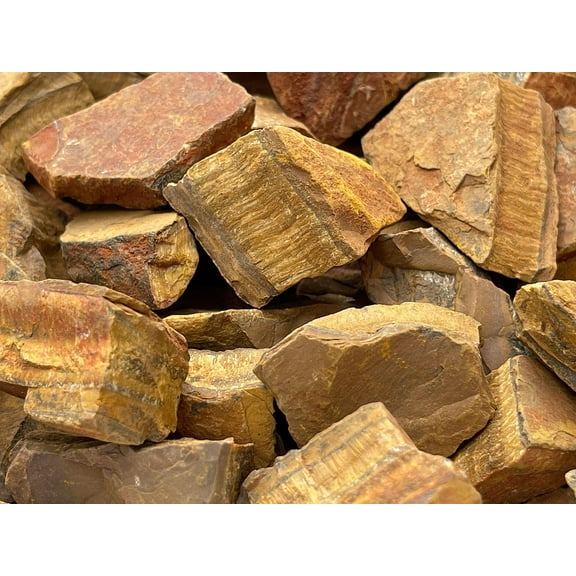 1 Pound Raw Tiger Eye - Natural Tiger Eye Stone, Natural Rough Tiger Eye, Tiger Eye Rough, Tiger Eye Rocks (Tiger Eye)