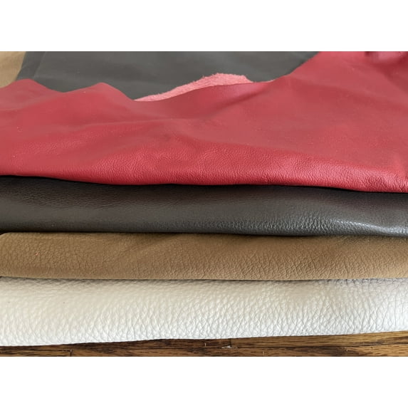 1 Pound Scrap Leather By Memory Cross - Soft And Flexible Leather Remnants, Mixed Colors In Each Bag