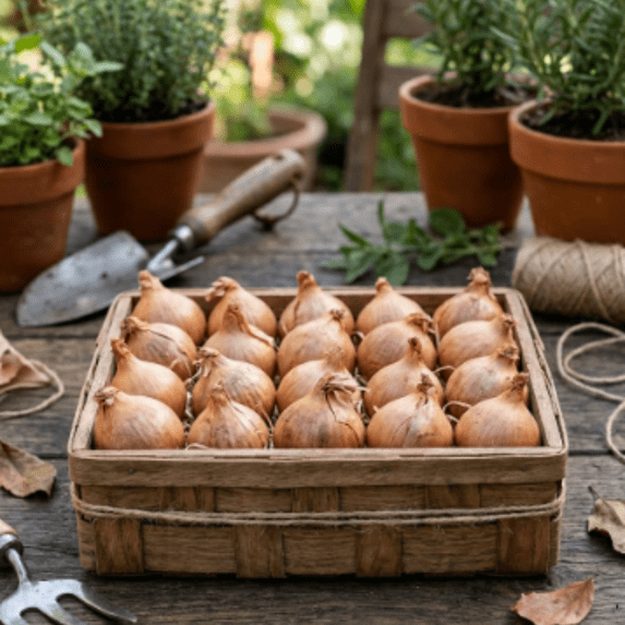 1 Pound Shallot Bulbs for Planting, Large High-Yield Shallots, Cold Hardy Vegetable Bulbs for Fall and Spring Gardening