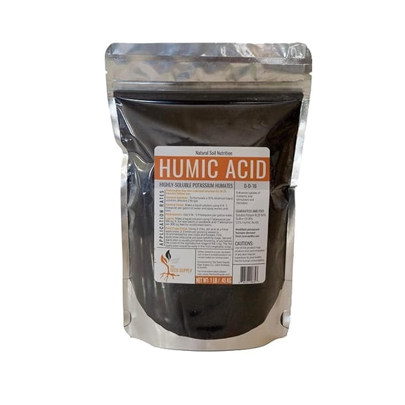 1 Pound Soluble Humic Acid Natural Fertilizer Powder - Potassium Humates