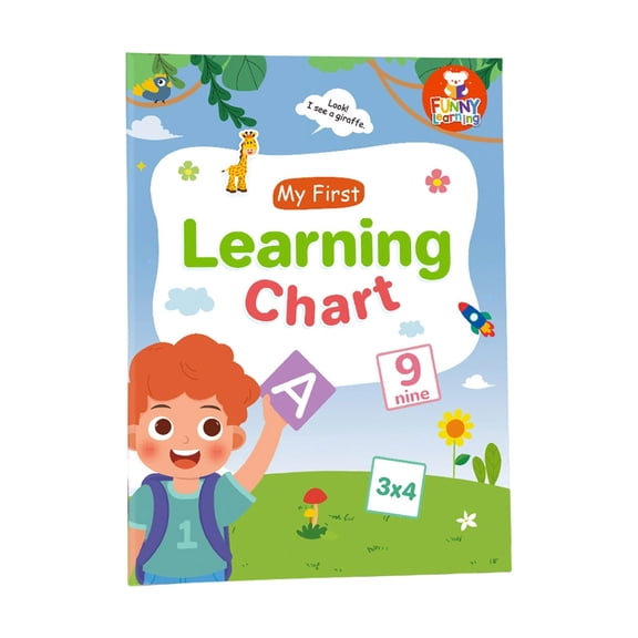 1. Preschool English Vocabulary Learning Chart 28.7x21cm Large Educational Poster For Homeschool & Classroom Beginners