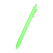 Under $1 Press Gel Pens, Green Retractable Gel Pen, 1.0Mm Medium Point Smooth Writing Pen for Home & Office Use, Quick-Dry Ink, White Retractable Gel Pens, by Goohae