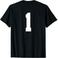 1 (Prints on the Back) Sport Team Number Jersey TShirt