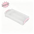 thumbnail image 1 of Under 1$ Product! Pencil Box, Plastic Pencil Case Crayon Box, Clear Marker Organizer Plastic Containers with Lid, Stackable Storage Boxes for Art Craft, Pen, Teacher Supplies, Pink, 1 of 3