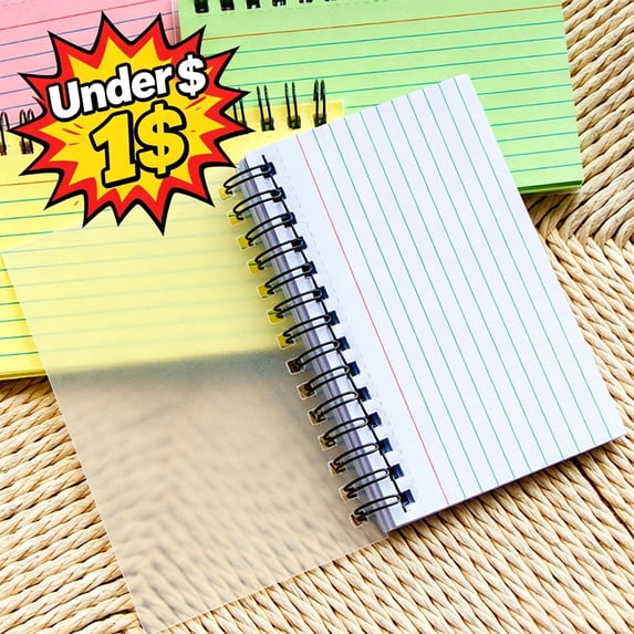 Under 1$ Product Spiral Bound Lined Index Cards, Perforated Ruled Flash ...