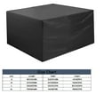thumbnail image 1 of 1 Protective Shield Patio Furniture Outdoor Sectional Furniture Set Cover Rectangular Table Chair Sofa Furniture Protective Cover Large, 1 of 9