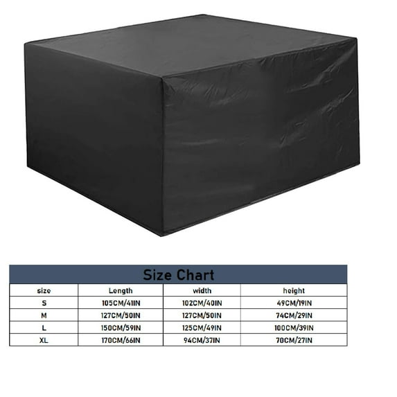 1 Protective Shield Patio Furniture Outdoor Sectional Furniture Set Cover Rectangular Table Chair Sofa Furniture Protective Cover Large