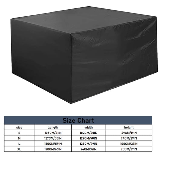 1 Protective Shield Patio Furniture Outdoor Sectional Furniture Set Cover Rectangular Table Chair Sofa Furniture Protective Cover Large