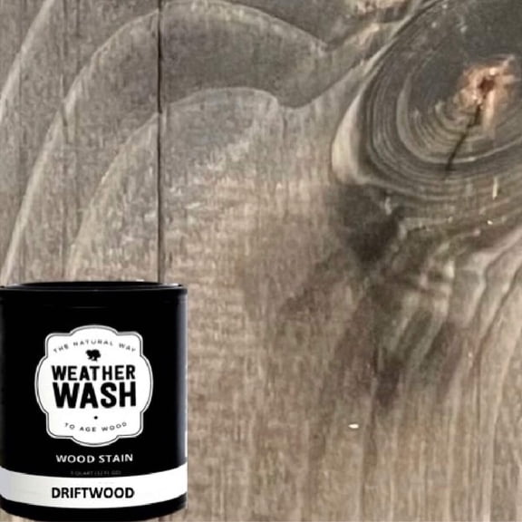 1 Qt. Driftwood Interior Weatherwash Transparent Aging Wood Stain