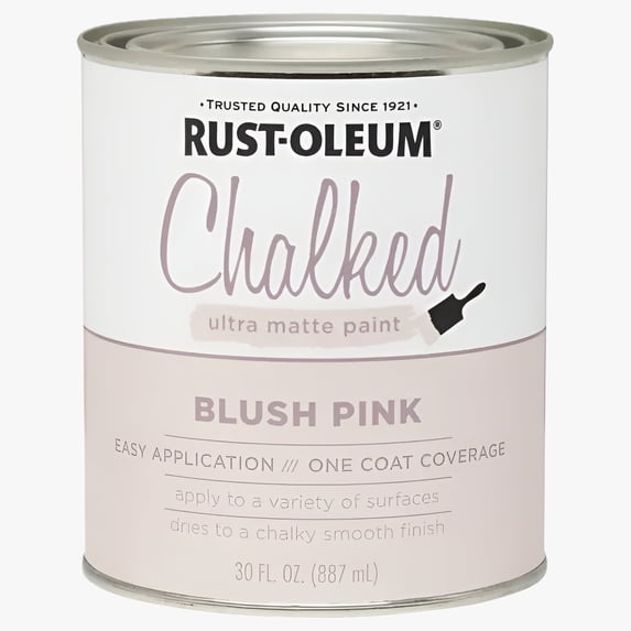 1 Qt Rust-Oleum Brands 285142 Blush Pink Chalked Ultra Matte Paint