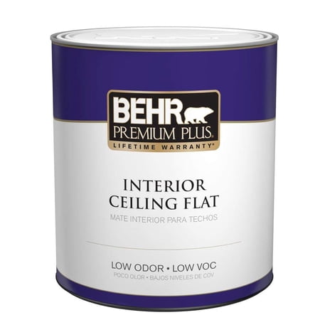 1 Qt. Ultra Pure White Ceiling Flat Interior Paint