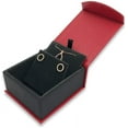 thumbnail image 1 of 1 Qty - Macaw-Red Magnetic Flap Earring / Pendant Jewelry Box - Textured Gift Box, 1 of 3