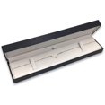 thumbnail image 1 of 1 Qty - Premium Midnight-Black Textured Bracelet / Watch Jewelry Box w/ matching Ribbon Gift Packer included, 1 of 3