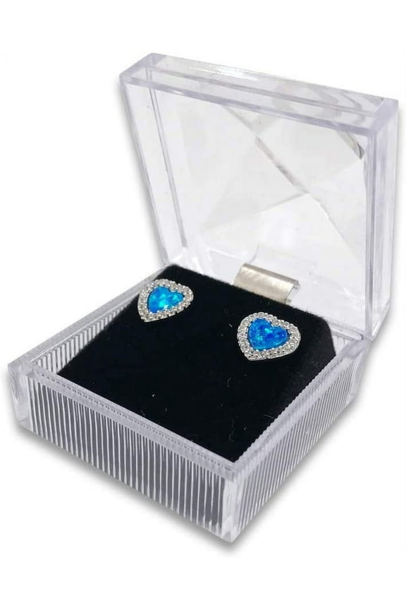 1 Qty - Small Earring Acrylic Display Jewelry Box w/ Black foam cushion - sales / display / travel / storage / gifts