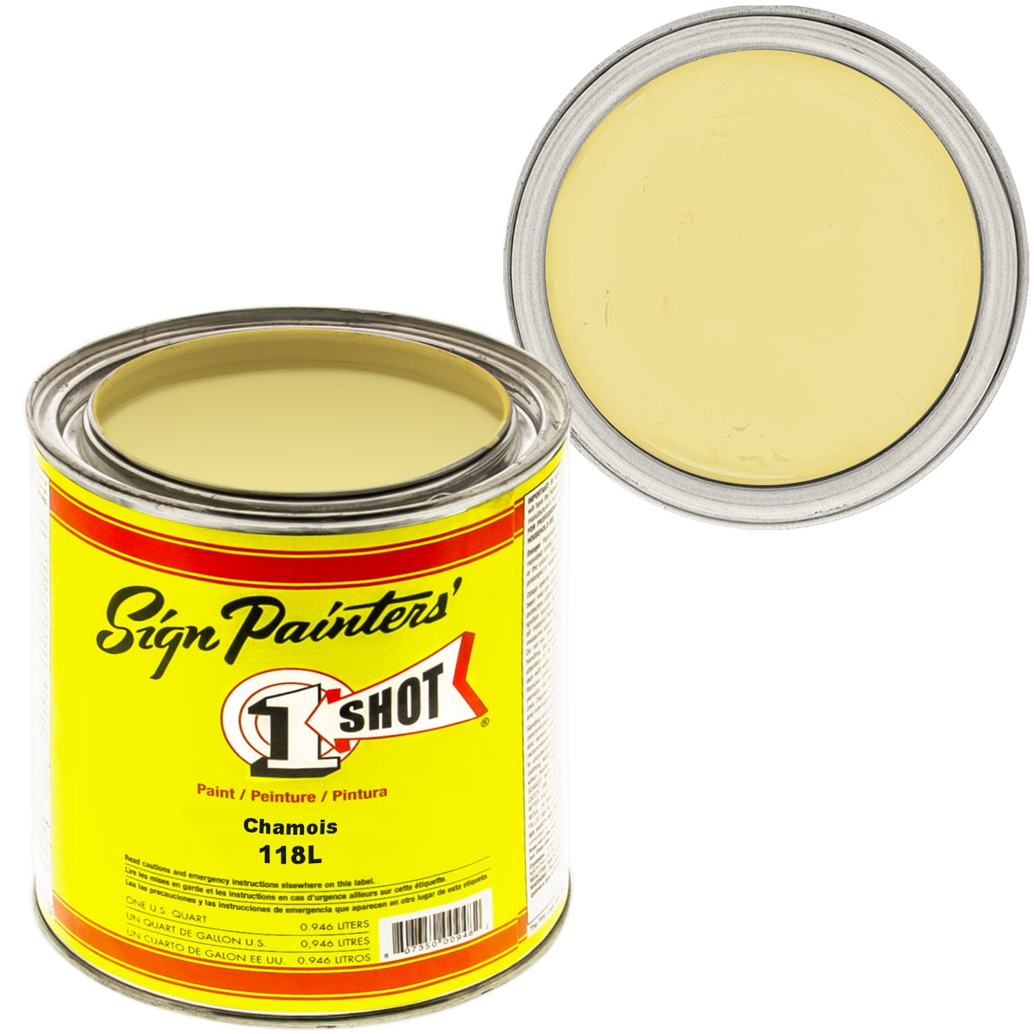 1 Quart 1 Shot CHAMOIS Paint Lettering Enamel Pinstriping & Graphic Art