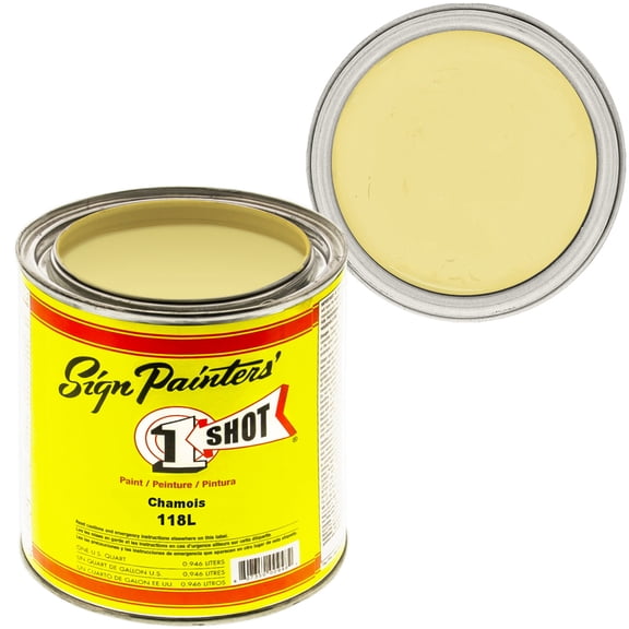 1 Quart 1 Shot CHAMOIS Paint Lettering Enamel Pinstriping & Graphic Art