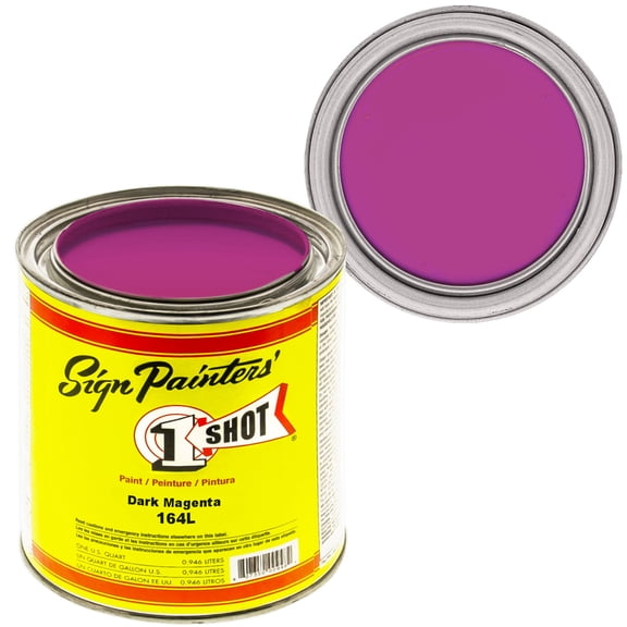 1 Quart 1 Shot DARK MAGENTA Paint Lettering Enamel Pinstriping & Graphic Art