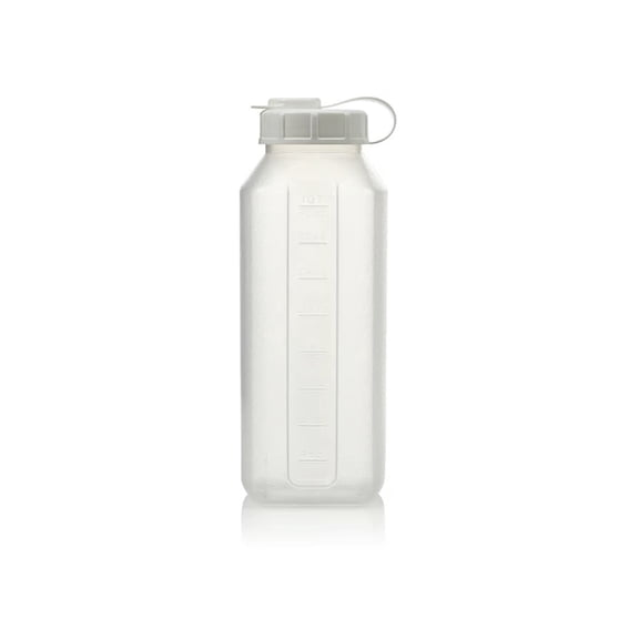 1-Quart (32 fl. oz) Water Bottle Refrigerator Shaker, Pitcher, Milk Storage, Juice, Engraved Measurements, Mixer Bottle, Leak Resistance, Dishwasher Safe, BPA Free