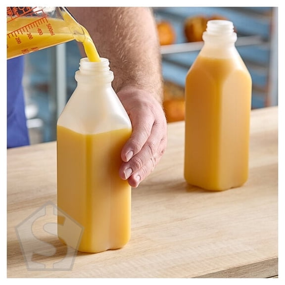 1 Quart (32 oz.) Translucent HDPE Tall Milk Jug without Handle - 192/Case